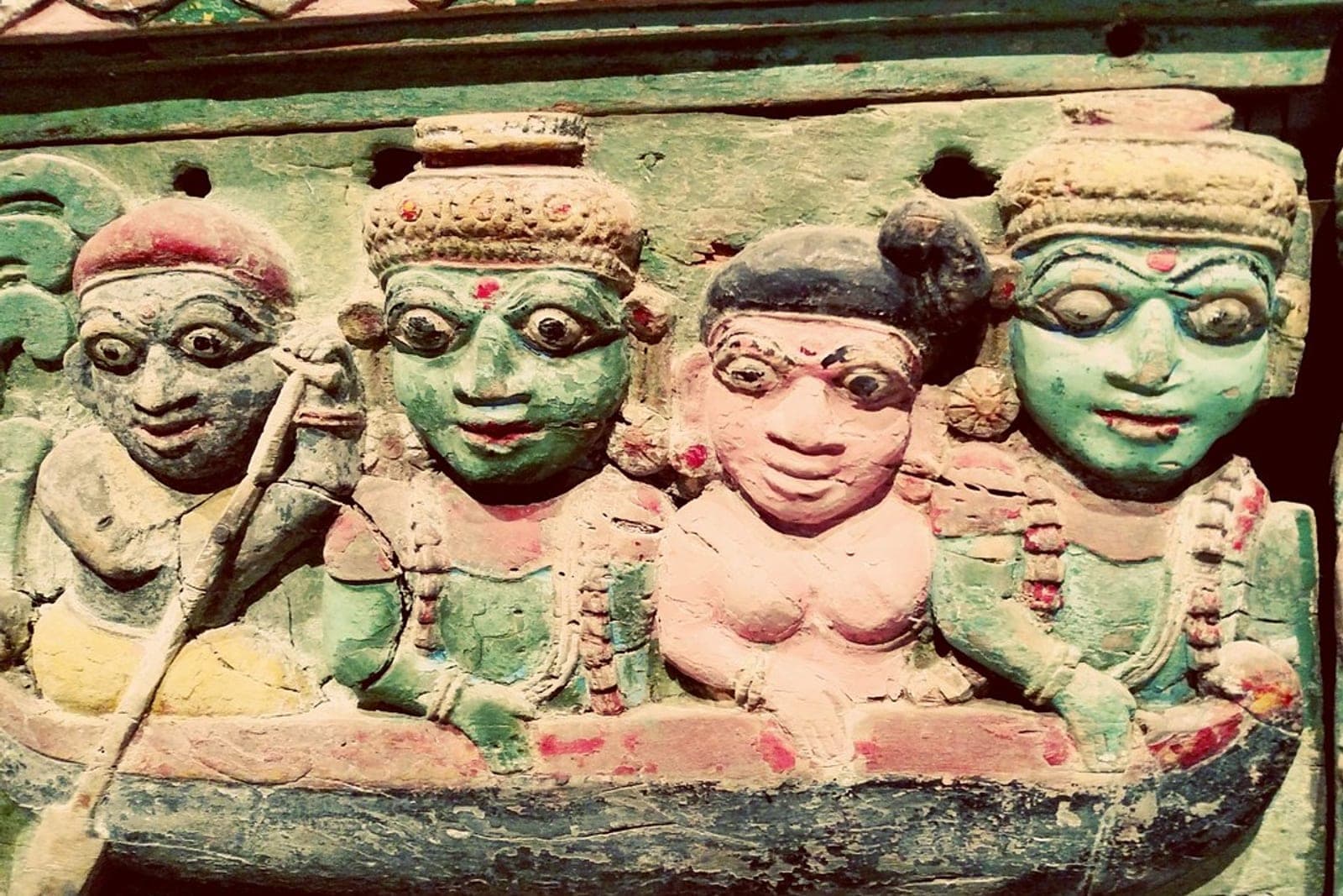 Carved sandstone spires of the Western Group temples