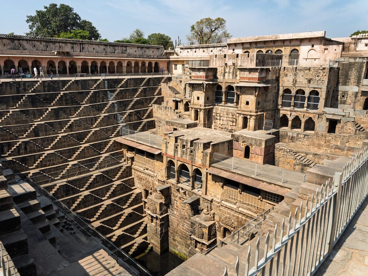 Stepwell architecture in Rajasthan